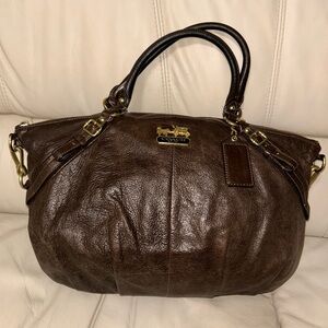 Brown Leather Coach Bag